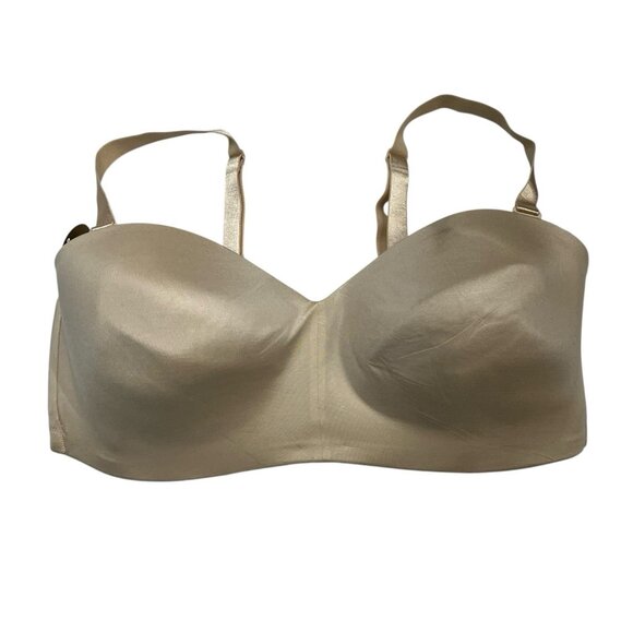 Wacoal‎ Staying Power Strapless Bra Womens 40C Nude Wireless Convertible Comfort - Picture 1 of 4